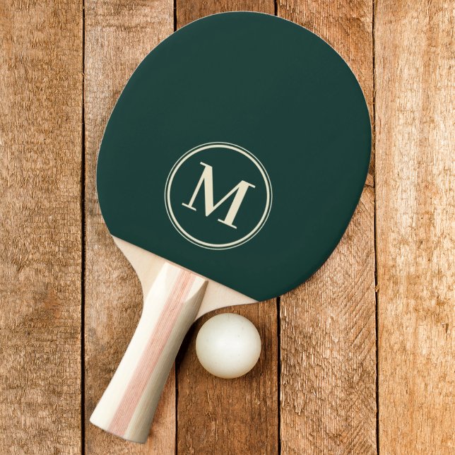 Monogram Solid Sage Green Colour Ping Pong Paddle (Creator Uploaded)