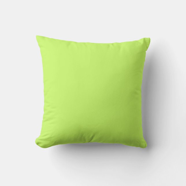 MONOGRAM solid soft pastel green pillow (Front)