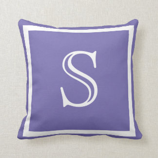 MONOGRAM Solide Violet clair coussin clair