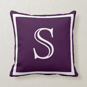MONOGRAM Solide Violet Douce coussin simple de rai