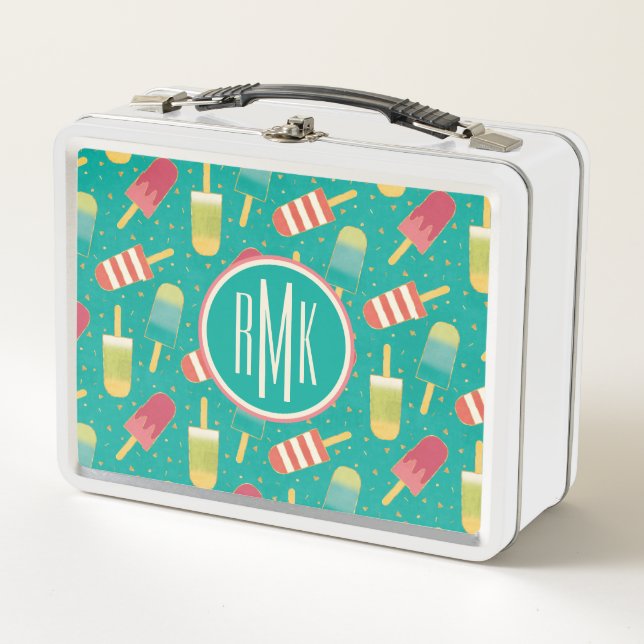 Monogram | Some Fun in the Sun Step Metal Lunch Box (Front)