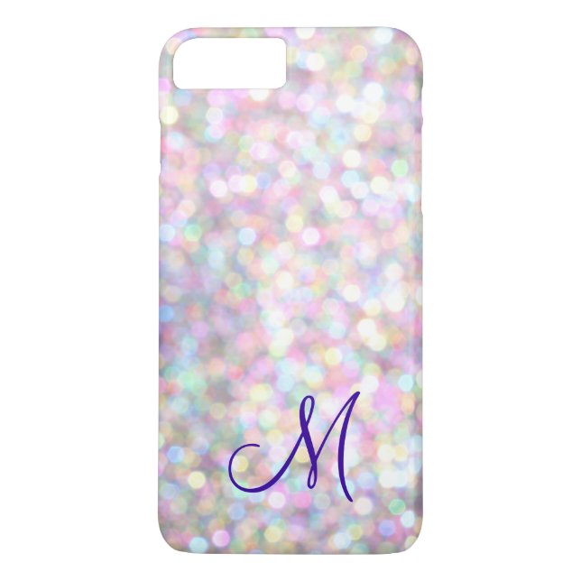 Monogram Sparkle iPhone 7 Plus Case (Back)