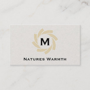 Monogram   Spiral Business Card