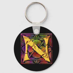 Monogram: Stainglass N Keychain