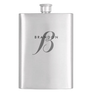 Monogram Stainless Steel Flask For Men