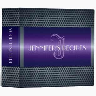 Monogram Stainless Steel Metal Look #5 Binder