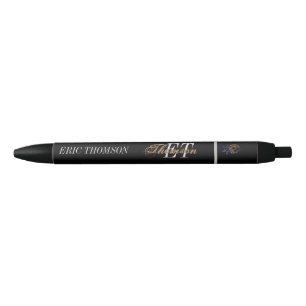 Monogram Star Digital artwork   Black Ink Pen