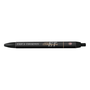 Monogram Star Digital artwork   Black Ink Pen