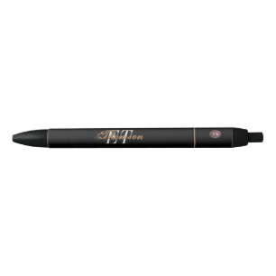 Monogram Star Digital artwork   Black Ink Pen