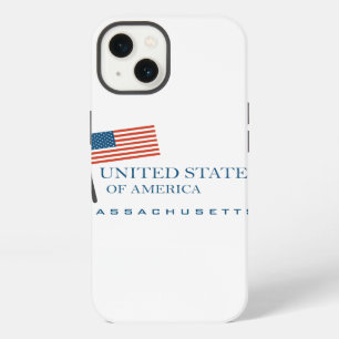 Monogram. Stars & Spangled Banner US American Flag iPhone 13 Case