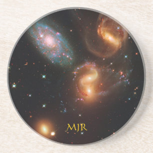 Monogram Stephans Quintet deep space star galaxies Coaster