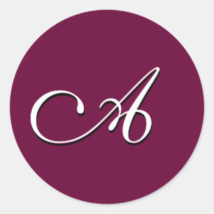 Monogram Sticker "A"  Customizable