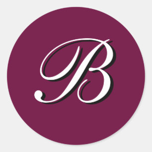 Monogram Sticker "B"  Customizable