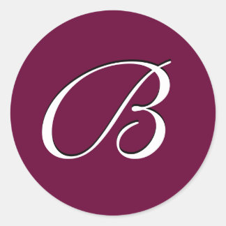 Monogram Sticker "B"  Customizable