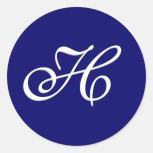 Monogram Sticker "H"  Customizable
