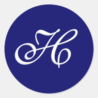 Monogram Sticker "H"  Customizable