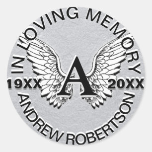 Monogram Sticker Silver