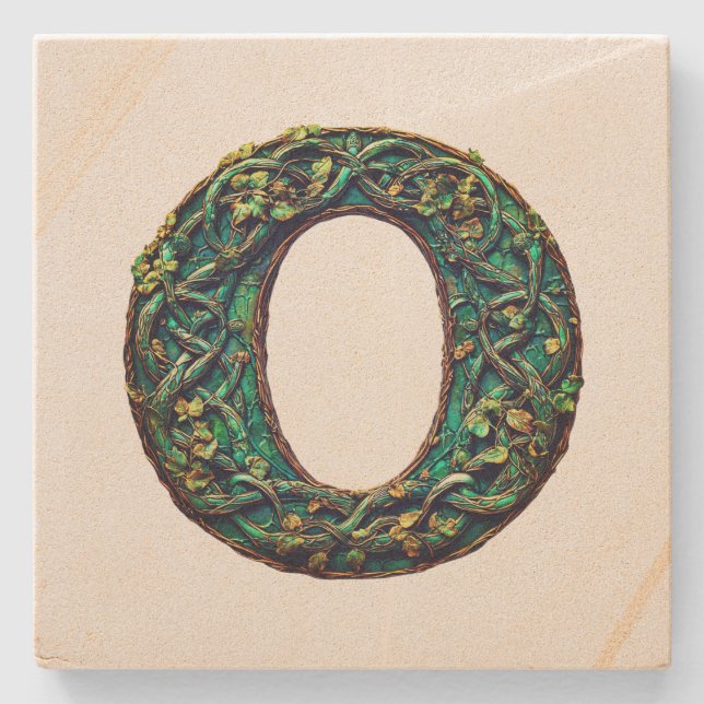 Monogram  stone coaster (Front)