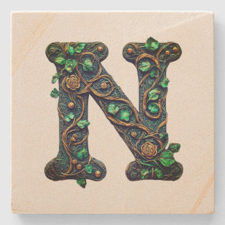 Monogram  stone coaster