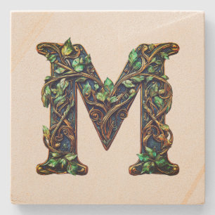 Monogram  stone coaster