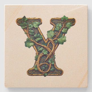 Monogram  stone coaster