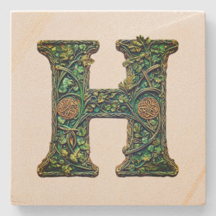 Monogram  stone coaster
