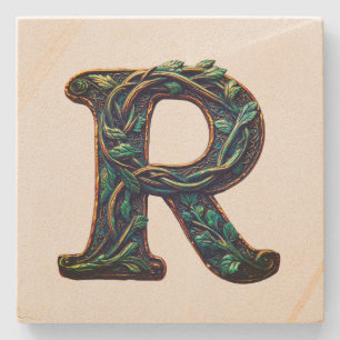 Monogram  stone coaster