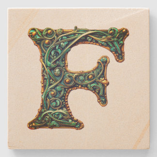 Monogram  stone coaster