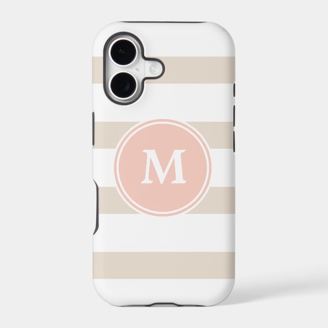 Monogram Stripe Iphone 5 Case (Back)