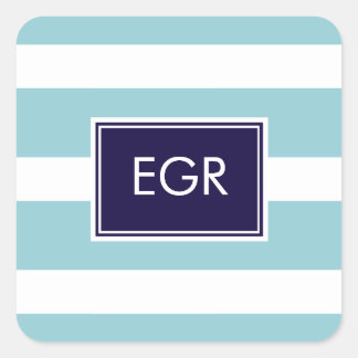 Monogram Stripes Labels / Sticker
