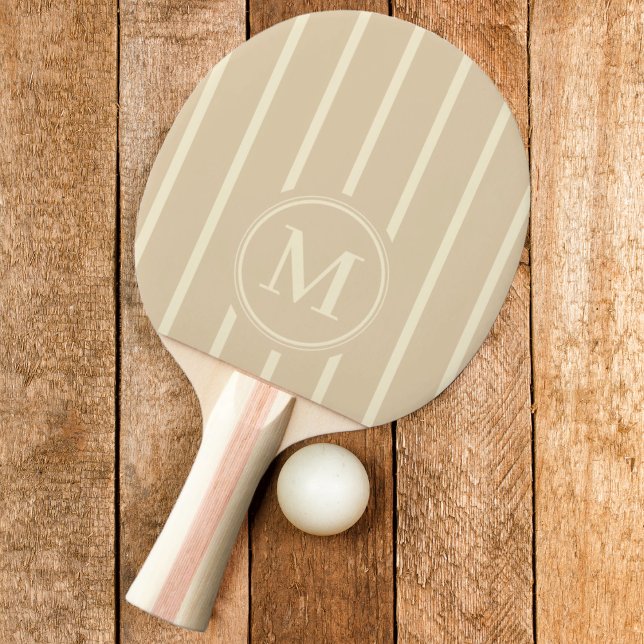 Monogram Striping Sand Dune Colour Ping Pong Paddle (Creator Uploaded)