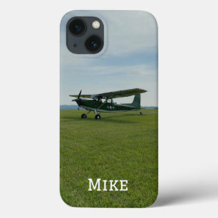 Monogram Stylish Airplane Photo, Aviation iPhone 13 Case