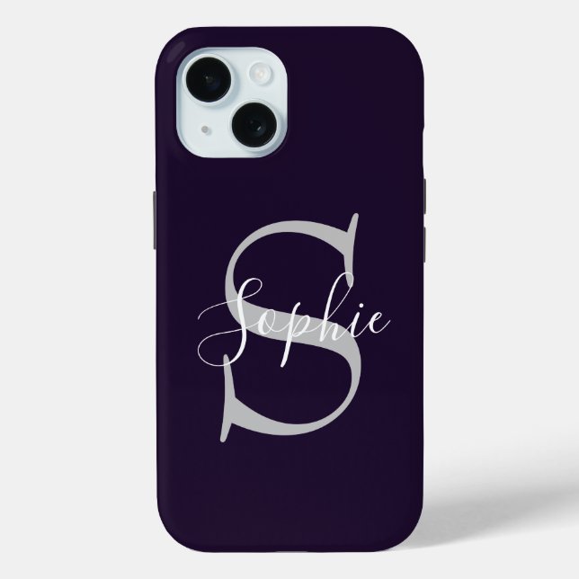 Monogram Stylish  Case-Mate iPhone Case (Back)