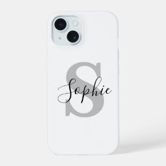 Monogram Stylish iPhone 15 Case