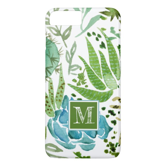 Monogram | Succulent Field I Case-Mate iPhone Case (Back)