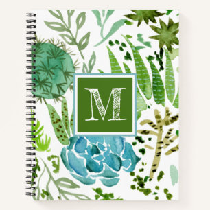 Monogram   Succulent Field I Notebook