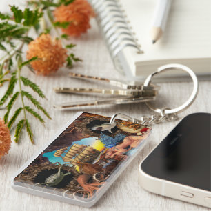 Monogram Summer Travel  Keychain