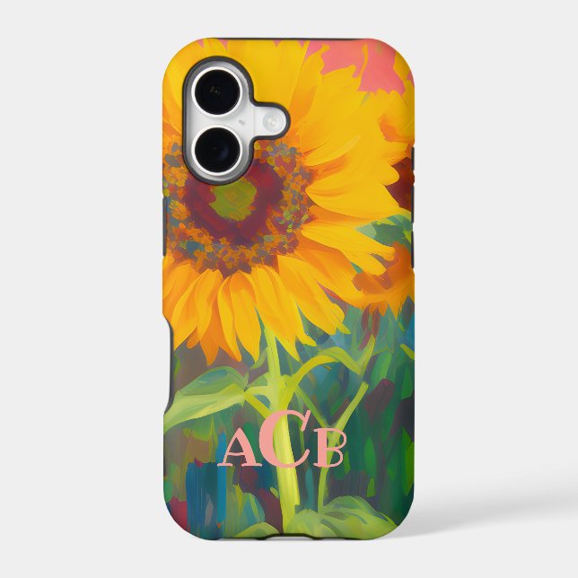 Monogram Sunflower Artwork  (Back)