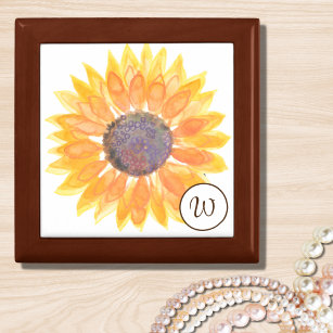 Monogram Sunflower Gift Box
