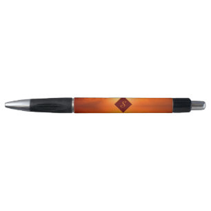 Monogram Sunset Orange Golden Sky Sea of Gold Pen