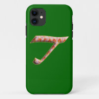 Monogram T in Roses Pattern Iphone 5 Case