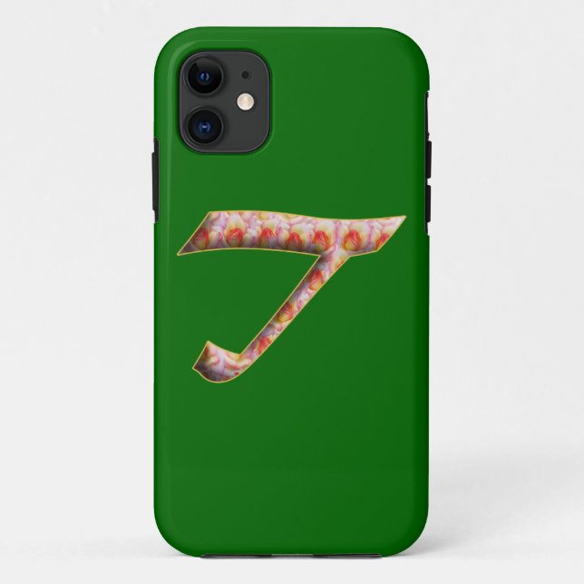 Monogram T in Roses Pattern Iphone 5 Case (Back)