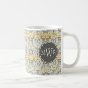 Monogram   Tapestry Rosette II Coffee Mug