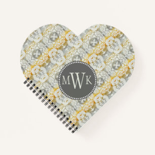 Monogram   Tapestry Rosette II Notebook