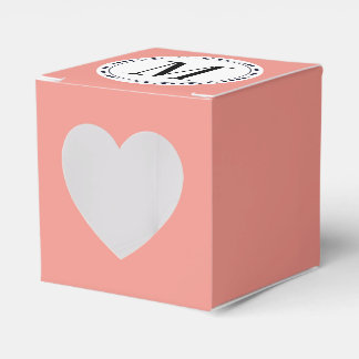 Monogram template favor box