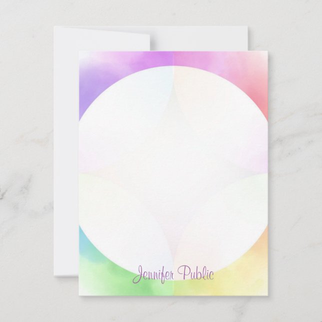 Monogram Template Modern Elegant Handwritten (Front)