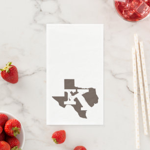 Monogram Texas Floral Guest Towels Napkin