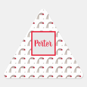 Monogram Textured Triangle Envelope Seal
