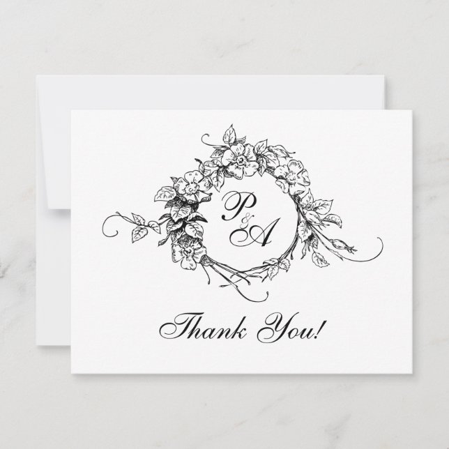 Monogram Thank You Card (Front)
