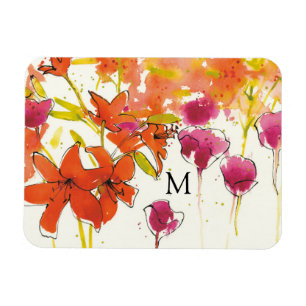 Monogram   The Plum of Patty Magnet